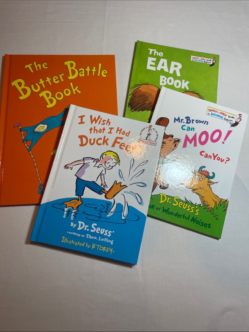 Dr. Seuss Kids Book Set — Orange, Green, Blue, Yellow Covers